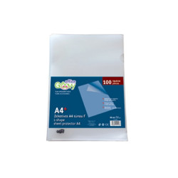 Groovy Πλαστικές Ζελατίνες Α4 Τύπου ''Γ'' (L Shape) 100τμχ Groovy Πλαστικές Ζελατίνες Α4 Τύπου ''Γ'' (L Shape) 100τμχ