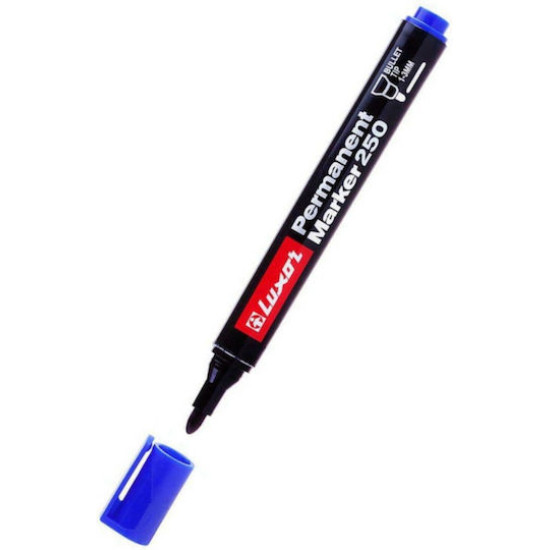 Luxor Ανεξίτηλος Μαρκαδόρος 250 1-3mm Στρογγυλή Μύτη Μπλε Luxor Ανεξίτηλος Μαρκαδόρος 250 1-3mm Στρογγυλή Μύτη Μπλε