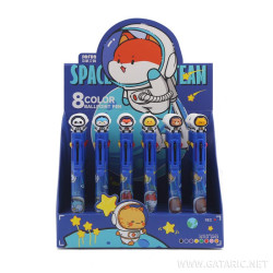 Spadi Στυλό Διαρκείας ''Space Team'' 8 Χρωμάτων