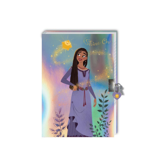 Ημερολόγιο Disney Wish με Κλειδαριά, Μαγικό Στυλό και Αυτοκόλλητα