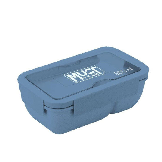 Must Team Φαγητοδοχείο 950ml PP με Πηρούνι και Κουτάλι Μπλε Must Team Φαγητοδοχείο 950ml PP με Πηρούνι και Κουτάλι Μπλε
