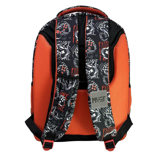 Must Team Σχολική Τσάντα Πλάτης Δημοτικού 3 Θήκες Gamer