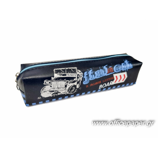 Κασετίνα βαρελάκι 5X6Χ20εκ δερματίνη JEEP