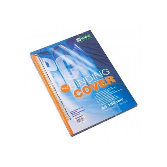 D.Rect Διαφάνεια Βιβλιοδεσίας Πλαστική A4 150 mic 100 τμχ