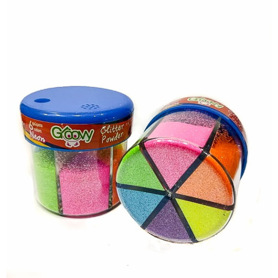 Groovy Office Χρυσόσκονη Αλατιέρα 60gr 6 Χρωμάτων Neon