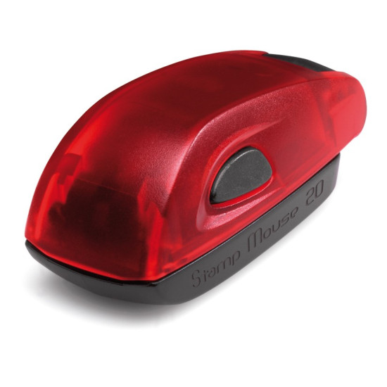 Colop Stamp Mouse 20 Αυτόματη Σφραγίδα με Κόκκινο Σώμα Μπλε Ταμπόν 38x14mm