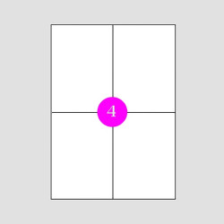Romeo Maestri 400 Αυτοκόλλητες Ετικέτες Α4 Ορθογώνιες 105x148.5mm (4 στο φύλλο)