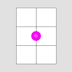 Romeo Maestri 600 Αυτοκόλλητες Ετικέτες Α4 Ορθογώνιες 105x99mm (6 στο φύλλο)