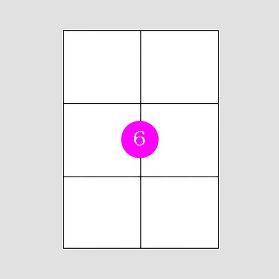 Romeo Maestri 600 Αυτοκόλλητες Ετικέτες Α4 Ορθογώνιες 105x99mm (6 στο φύλλο)