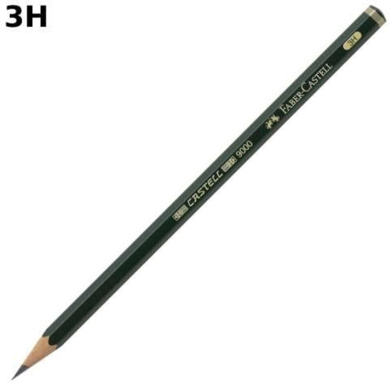 Faber-Castell 9000 Μολύβι 3H Πράσινο