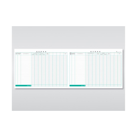 Χαρτοσύν Βιβλίο Εσόδων Εξόδων 25x35 50 Φύλλα [126Α]