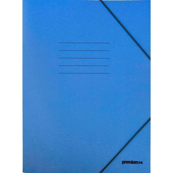 A&G Premium Ντοσιέ Φάκελος Με Λάστιχο Πρεσπάν 25x35 Μπλε