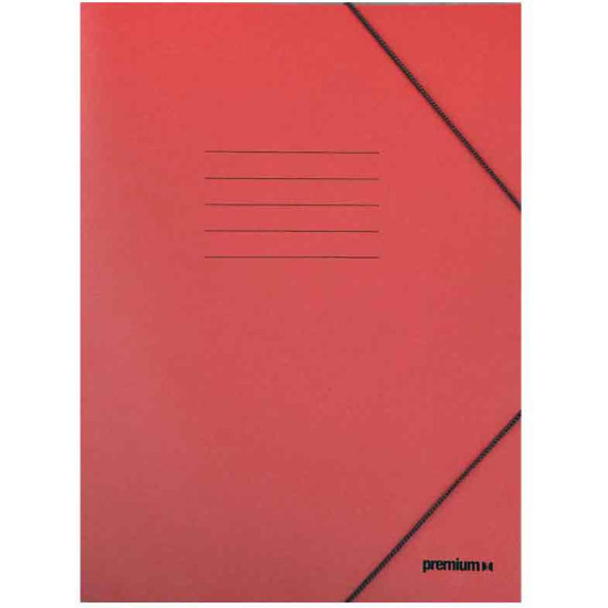 A&G Premium Ντοσιέ Φάκελος Με Λάστιχο Πρεσπάν 25x35 Κόκκινο