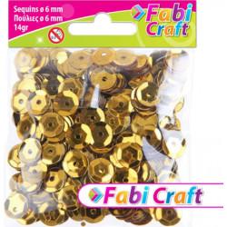 Fabi Πούλιες Στρογγυλές Χρυσές 6mm 14gr