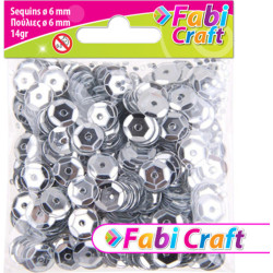 Fabi Πούλιες Στρογγυλές Ασημί 6mm 14gr