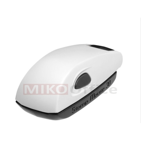 Colop Stamp Mouse 30 Αυτόματη Σφραγίδα με Λευκό Σώμα Μπλε Ταμπόν 47x18mm