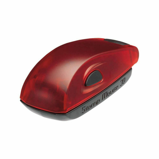 Colop Stamp Mouse 30 Αυτόματη Σφραγίδα με Κόκκινο Σώμα Μπλε Ταμπόν 47x18mm