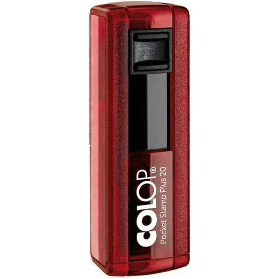 Colop Stamp Plus 20 Αυτόματη Σφραγίδα με Κόκκινο Σώμα Μπλε Ταμπόν 38x14mm