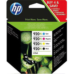 Γνήσιο Πακέτο 4 Μελανιών Εκτυπωτή InkJet HP 920XL (C2N92AE) C/M/Y/B