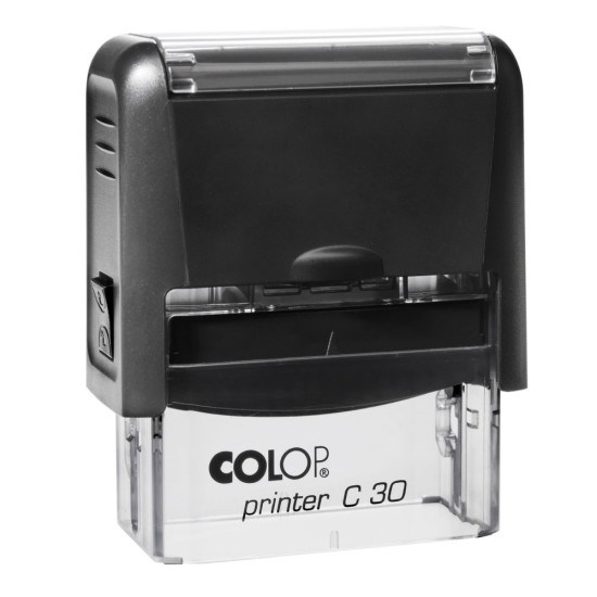 Colop C30 Αυτόματη Σφραγίδα με Μαύρο Σώμα και Μπλε Ταμπόν 47x18mm