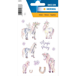 Herma αυτοκόλλητα Magic Pony 3 σελίδες