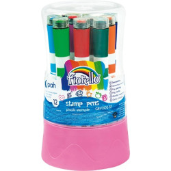 Fiorello Μαρκαδόροι Σφραγίδα 12 Χρώματα Gr-f205 St