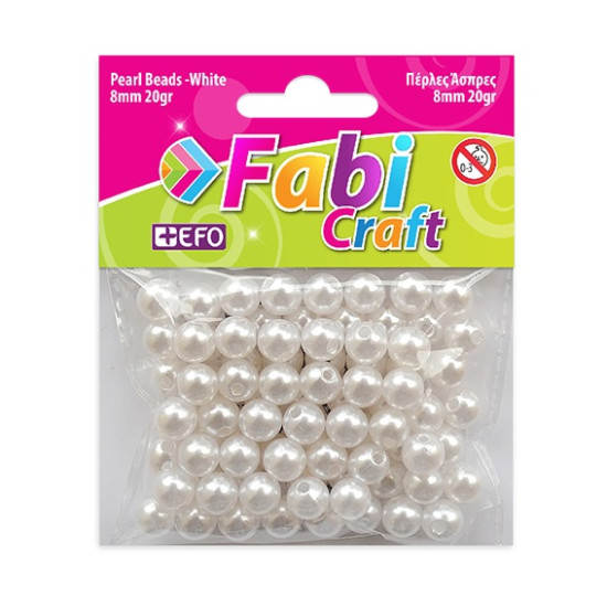 FABI Πλαστικές Πέρλες 8mm 20gr