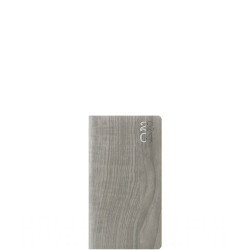 Θεοφύλακτος Ατζέντα 2024 Woodline Weekly Pocket 8x15cm Γκρί