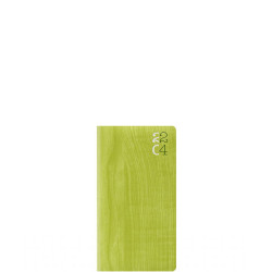 Θεοφύλακτος Ατζέντα 2024 Woodline Weekly Pocket 8x15cm Πράσινο