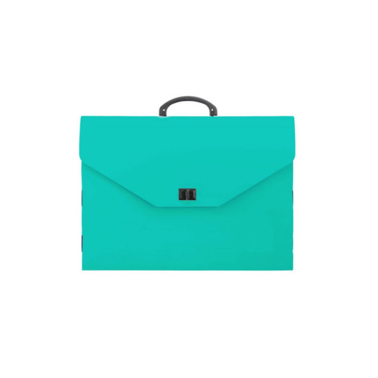 +Efo Πλαστική Τσάντα Σχεδίου με Κούμπωμα και Χερούλι 38x5x28cm [Διάφορα Χρώματα]