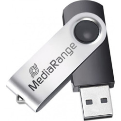 MediaRange USB 2.0 Flash Drive 4GB (Black/Silver) (MR907)
