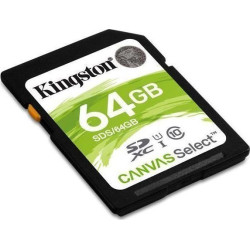 Kingston Canvas Select SDXC 64GB Class 10 U1 UHS-I