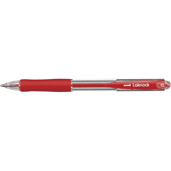 Uni-Ball Στυλό Ballpoint 0.7mm με Κόκκινο Mελάνι Laknock SN-100