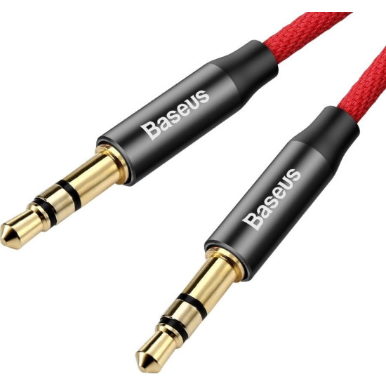 Baseus Καλώδιο 3.5mm male - 3.5mm male Κόκκινο 1m (CAM30-B91)