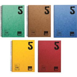 A&G Paper Σπιράλ Τετράδιο Ριγέ Α4 5 Θεμάτων Simple (Διάφορα Χρώματα)