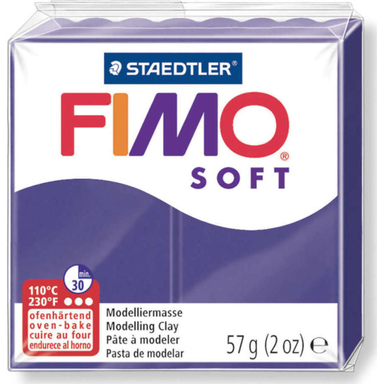 Staedtler Fimo Soft Plum Πολυμερικός Πηλός 57gr