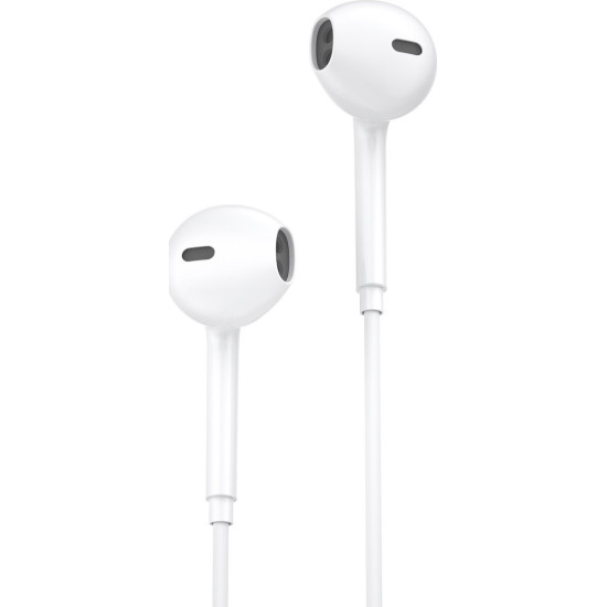 WK Y19 Earbuds Handsfree με Βύσμα Lightning Λευκό