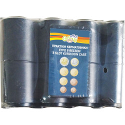 Groovy Πλαστική Κερματοθήκη Φορητή με 8 Θέσεις 11x3cm