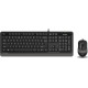 A4Tech F1010 Σετ Πληκτρολόγιο & Ποντίκι Αγγλικό US