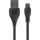 WK Regular USB 2.0 to micro USB Cable Μαύρο 1m (WDC-072)