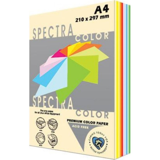 Spectra Color Χαρτί Εκτύπωσης A4 80gr/m² 125 φύλλα Πολύχρωμο