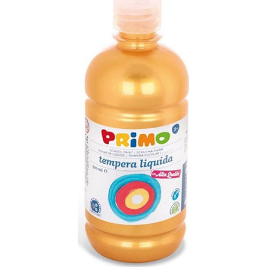 Primo Τέμπερα Ζωγραφικής Μεταλλικό Χρυσό Μεταλλικό σε Μπουκάλι 500ml