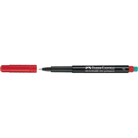Faber-Castell Multimark 1513 Μαρκαδόρος για CD/DVD 0.6mm Κόκκινος
