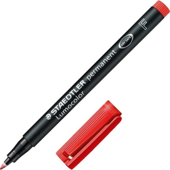 STAEDTLER Μαρκαδόρος Lumocolor F Permanent Κόκκινο 218.318-2 STAEDTLER Μαρκαδόρος Lumocolor F Permanent Κόκκινο 218.318-2