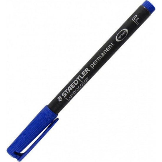 Μαρκαδόρος Ανεξίτηλος Staedtler Lumocolor Permanent Fine 0.6mm - Μπλε