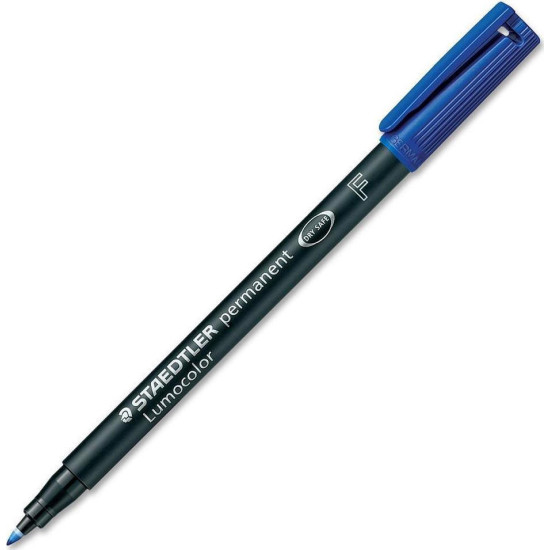 Μαρκαδόρος Ανεξίτηλος Staedtler Lumocolor Permanent Fine 0.6mm - Μπλε