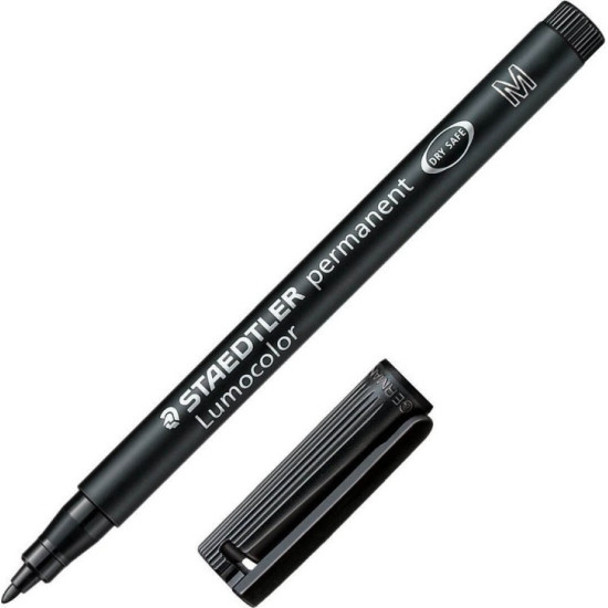Staedtler Lumocolor Ανεξίτηλος Μαρκαδόρος 0.8mm Μαύρος Staedtler Lumocolor Ανεξίτηλος Μαρκαδόρος 0.8mm Μαύρος