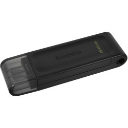 Kingston DataTraveler 70 64GB USB 3.2 Stick με σύνδεση USB-C Μαύρο