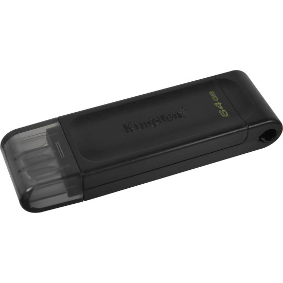 Kingston DataTraveler 70 64GB USB 3.2 Stick με σύνδεση USB-C Μαύρο