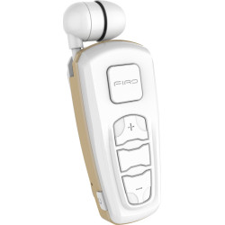 Firo H103 In-ear Bluetooth Handsfree Ακουστικό Πέτου Λευκό